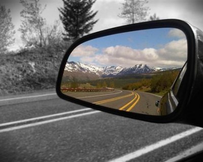car mirror blind spot reflection