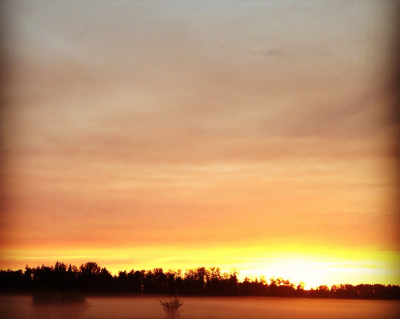 Sunset in Alberta at 11:30 pm. Photo: Amy Scarpignato